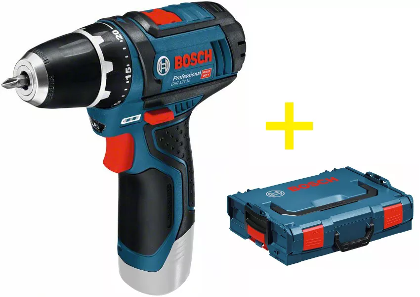 Perceuse-visseuse GSR 12V-15 Professional BOSCH solo + L-Boxx